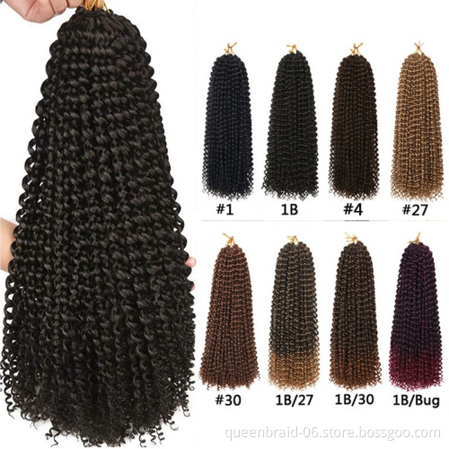 Passion Twist Hair Water Wave Braiding Hair Ombre Long Bohemian Braids for Passion Twist Crochet Hair Synthetic Natural Braid